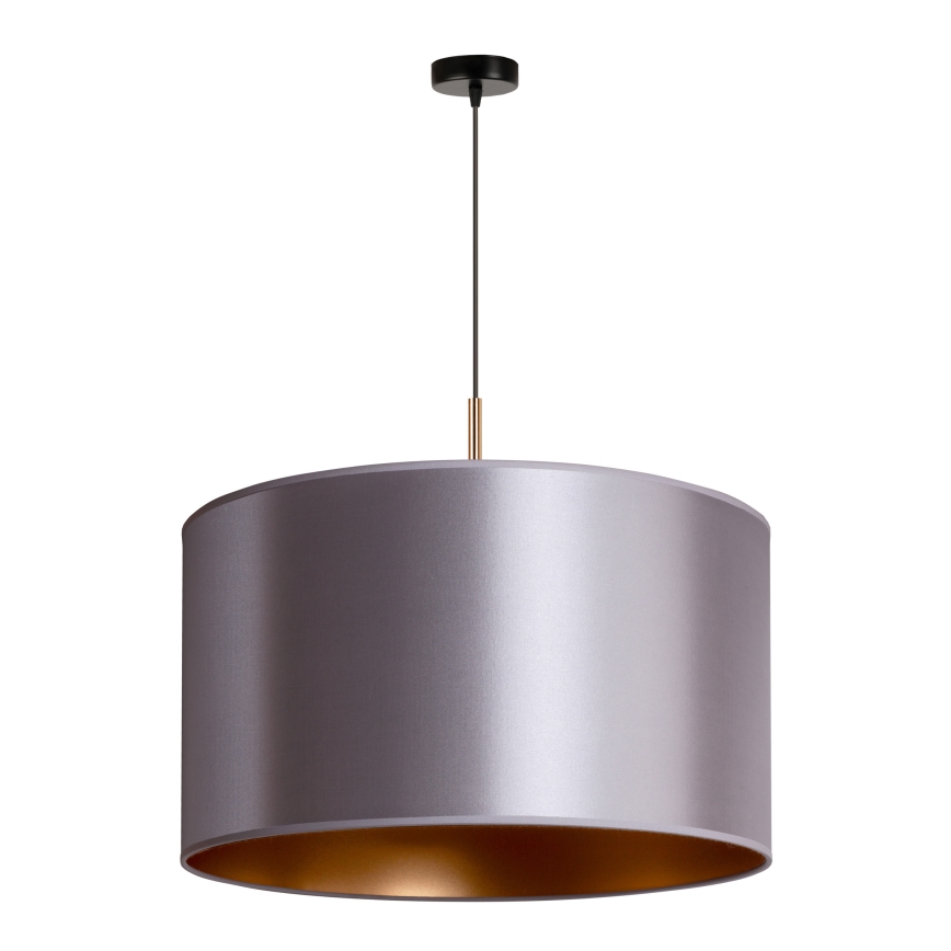 Duolla - Candelabro suspenso CANNES 1xE27/15W/230V diâmetro 50 cm prateado/cobre