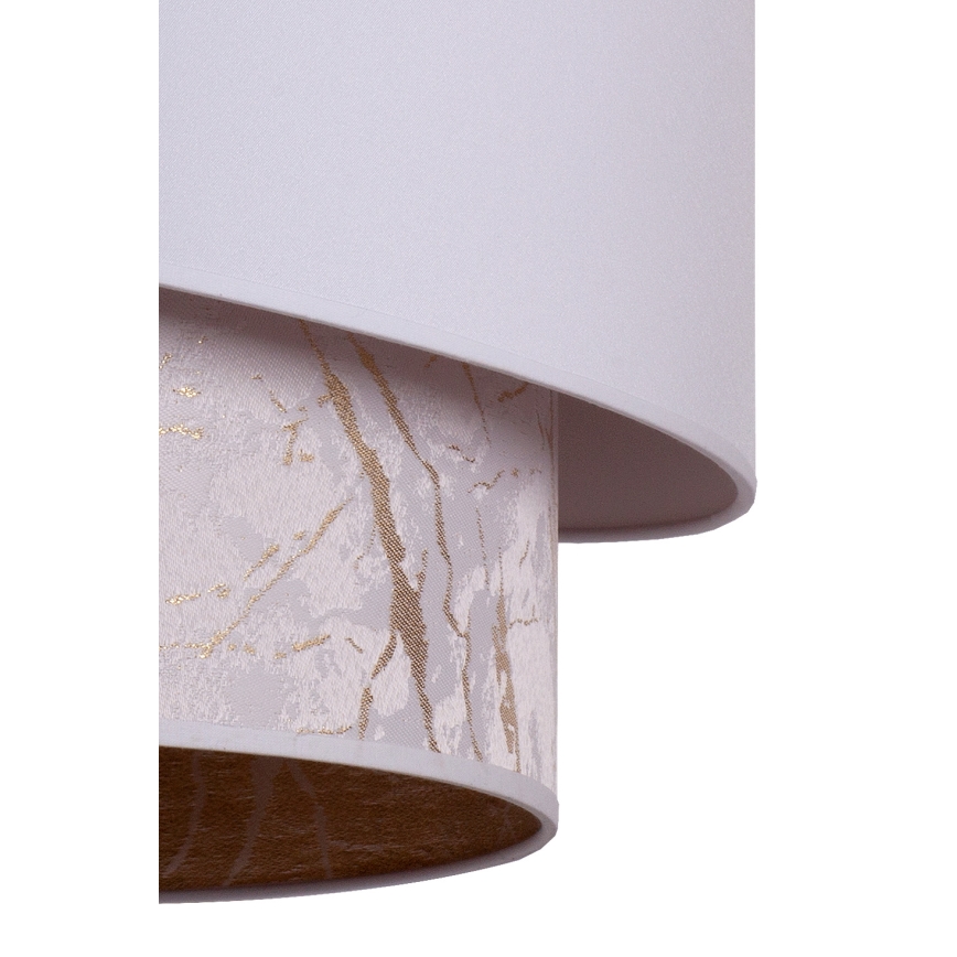 Duolla - Candelabro suspenso PARIS 1xE27/15W/230V diâmetro 40 cm branco/bege