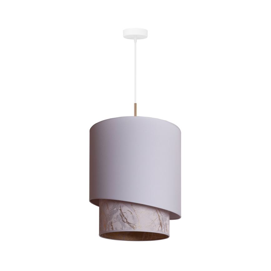 Duolla - Candelabro suspenso PARIS 1xE27/15W/230V diâmetro 40 cm branco/bege