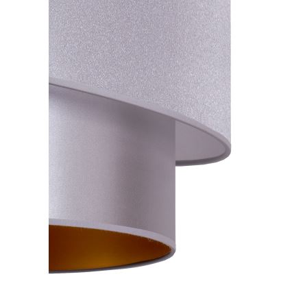 Duolla - Candelabro suspenso PARIS 1xE27/15W/230V diâmetro 40 cm prateado/dourado