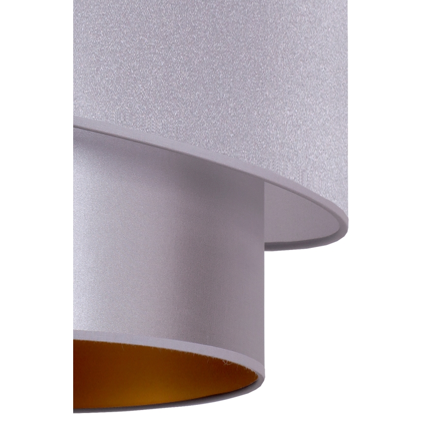 Duolla - Candelabro suspenso PARIS 1xE27/15W/230V diâmetro 40 cm prateado/dourado
