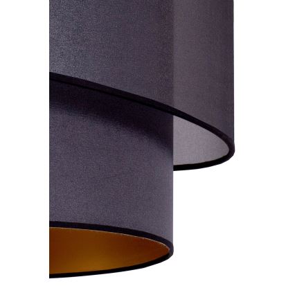 Duolla - Candelabro suspenso PARIS 1xE27/15W/230V diâmetro 40 cm preto/dourado