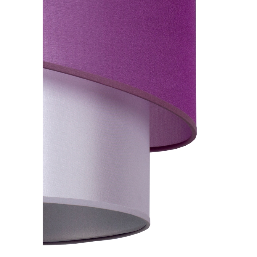 Duolla - Candelabro suspenso PARIS 1xE27/15W/230V diâmetro 40 cm roxo/prateado