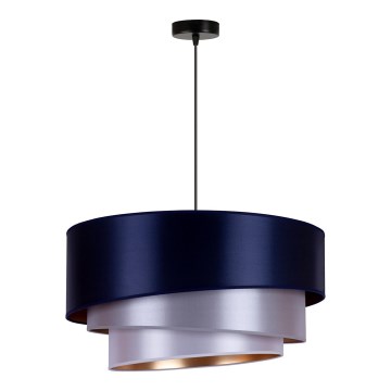 Duolla - Candelabro suspenso TRIO 1xE27/15W/230V diâmetro 45 cm azul/prateado/cobre