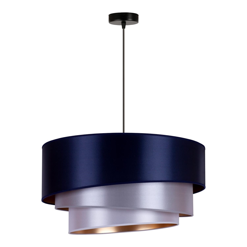 Duolla - Candelabro suspenso TRIO 1xE27/15W/230V diâmetro 45 cm azul/prateado/cobre