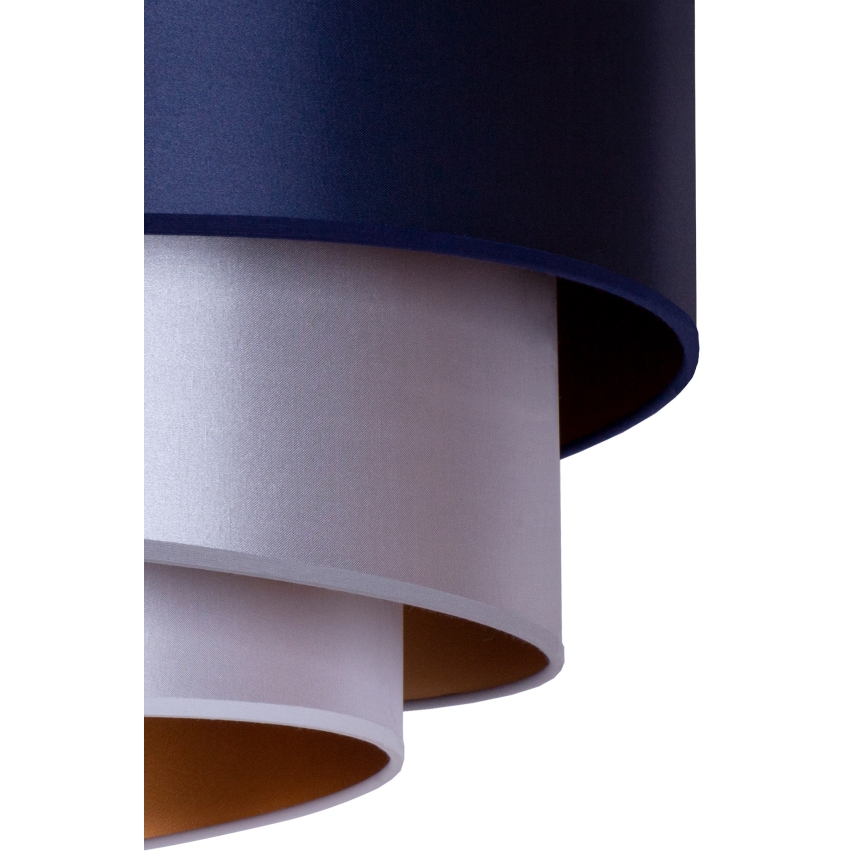 Duolla - Candelabro suspenso TRIO 1xE27/15W/230V diâmetro 45 cm azul/prateado/cobre
