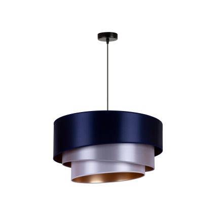 Duolla - Candelabro suspenso TRIO 1xE27/15W/230V diâmetro 45 cm azul/prateado/cobre