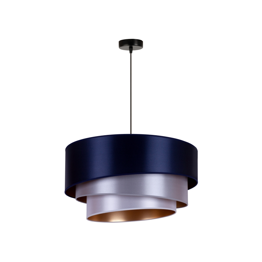 Duolla - Candelabro suspenso TRIO 1xE27/15W/230V diâmetro 45 cm azul/prateado/cobre