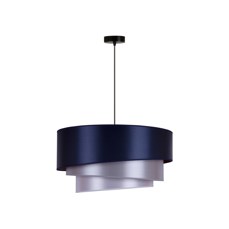 Duolla - Candelabro suspenso TRIO 1xE27/15W/230V diâmetro 45 cm azul/prateado/cobre