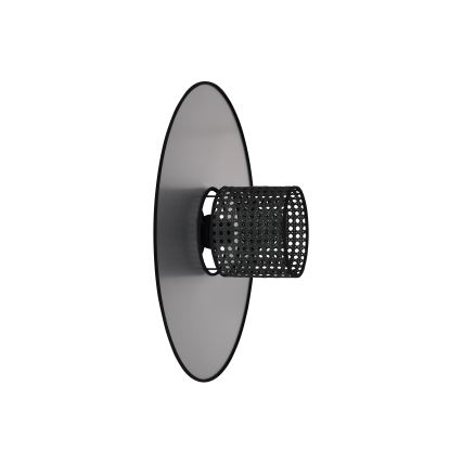 Duolla - Iluminação de parede TOKYO RATTAN 1xE27/15W/230V diâmetro 50 cm prateado/preto