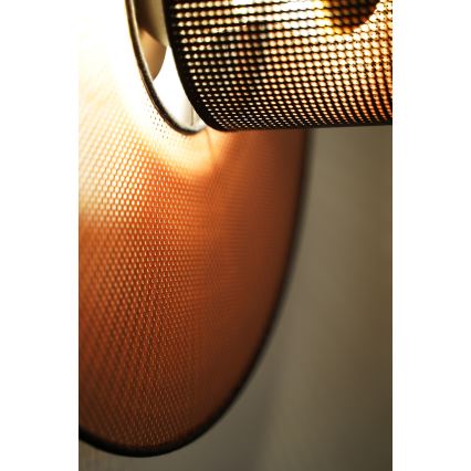 Duolla - Iluminação de parede TOKYO SHINY 1xE27/15W/230V diâmetro 50 cm cobre/preto