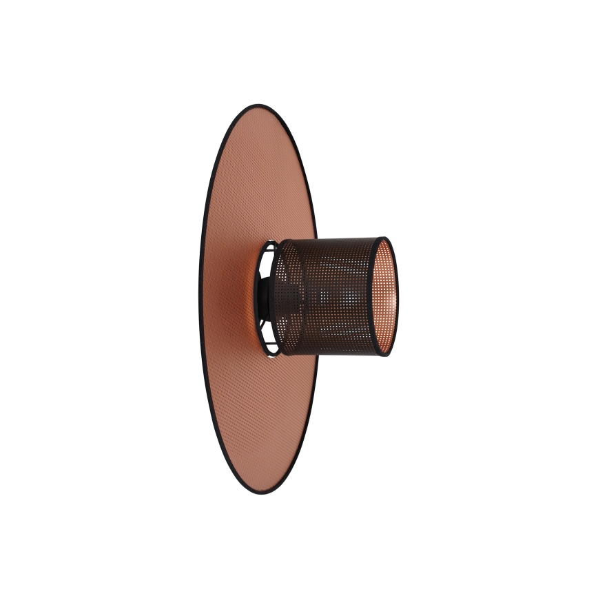 Duolla - Iluminação de parede TOKYO SHINY 1xE27/15W/230V diâmetro 50 cm cobre/preto