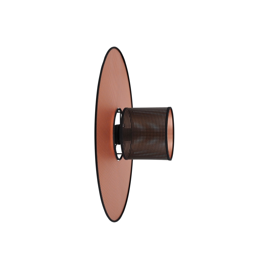 Duolla - Iluminação de parede TOKYO SHINY 1xE27/15W/230V diâmetro 50 cm cobre/preto