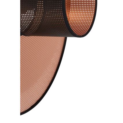 Duolla - Iluminação de parede TOKYO SHINY 1xE27/15W/230V diâmetro 50 cm cobre/preto