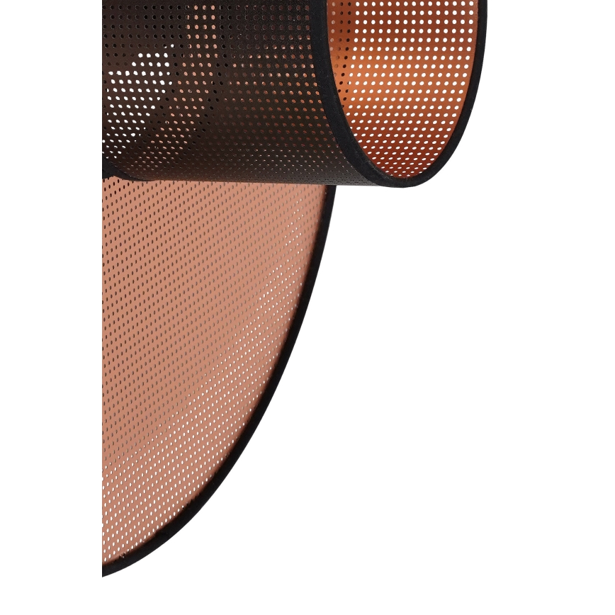 Duolla - Iluminação de parede TOKYO SHINY 1xE27/15W/230V diâmetro 50 cm cobre/preto