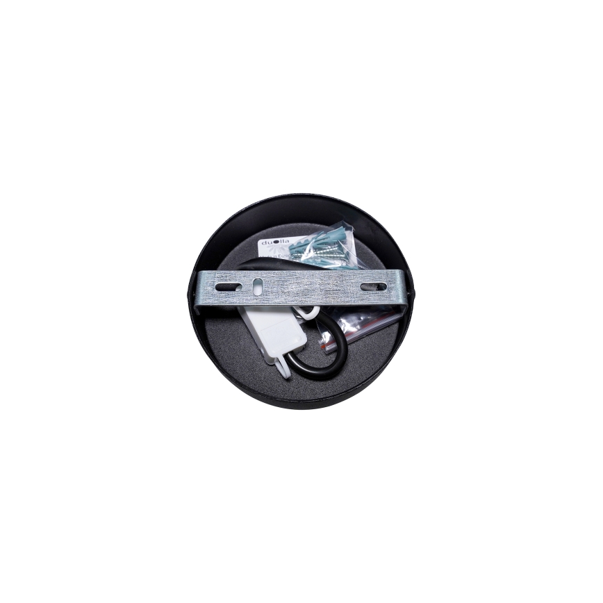 Duolla - Iluminação de parede TOKYO SHINY 1xE27/15W/230V diâmetro 50 cm cobre/preto