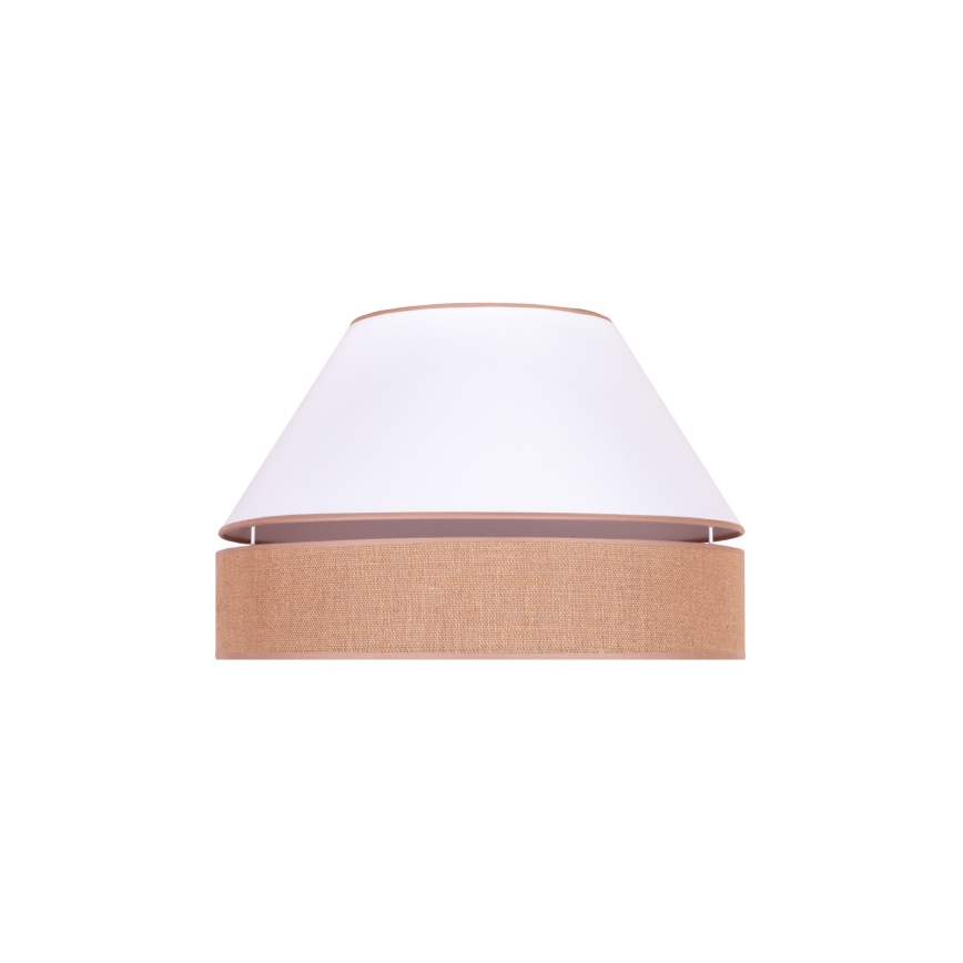 Duolla - Iluminação de teto AVIGNON 1xE27/15W/230V diâmetro 50 cm branco/castanho