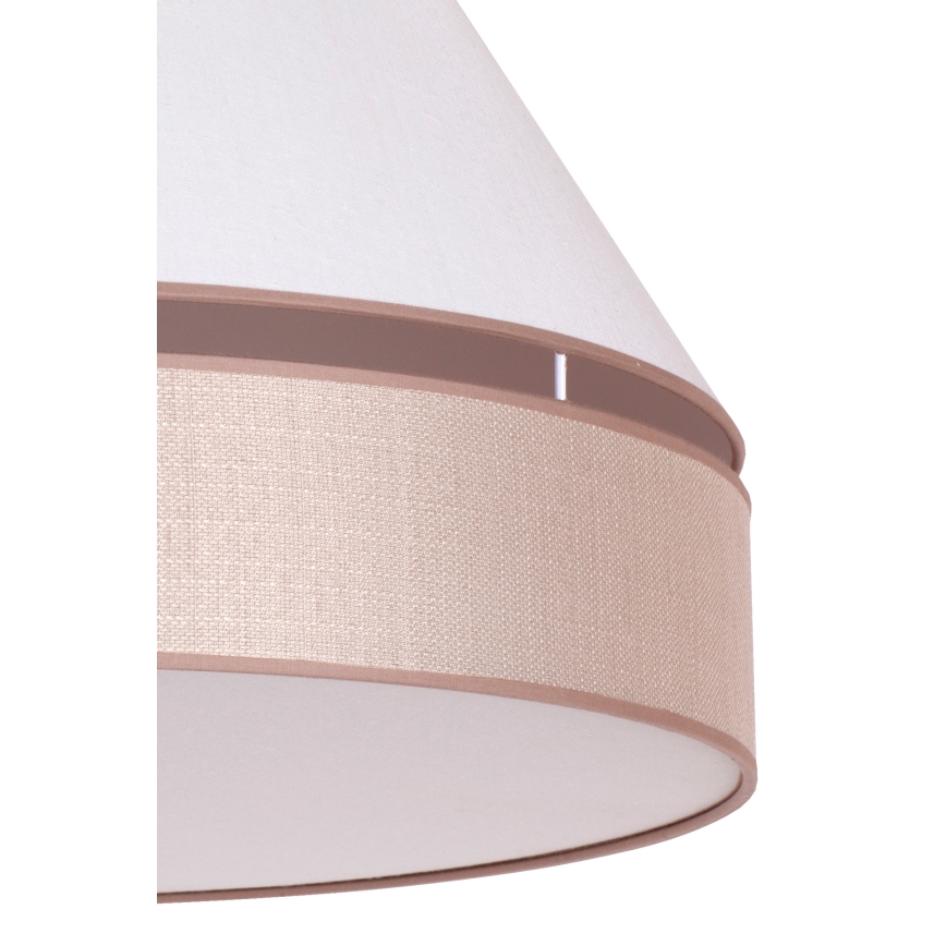 Duolla - Iluminação de teto AVIGNON 3xE27/15W/230V diâmetro 60 cm branco/bege