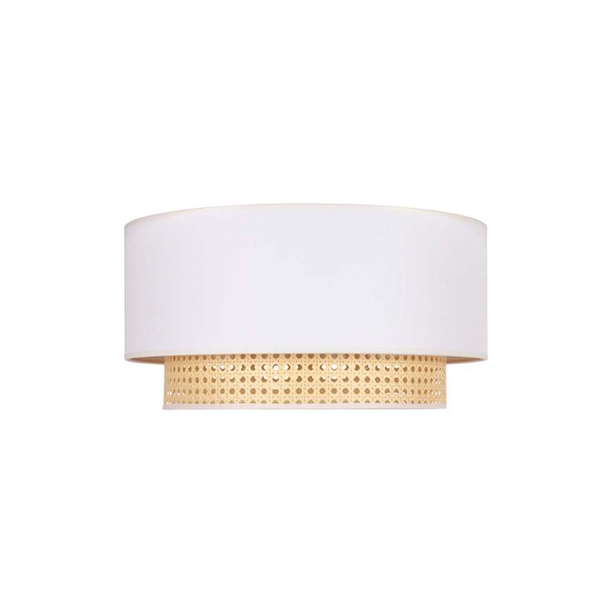 Duolla - Iluminação de teto BOHO 1xE27/15W/230V d. 45 cm cremoso/vime