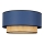 Duolla - Iluminação de teto BOHO 1xE27/15W/230V diâmetro 45 cm azul/vime