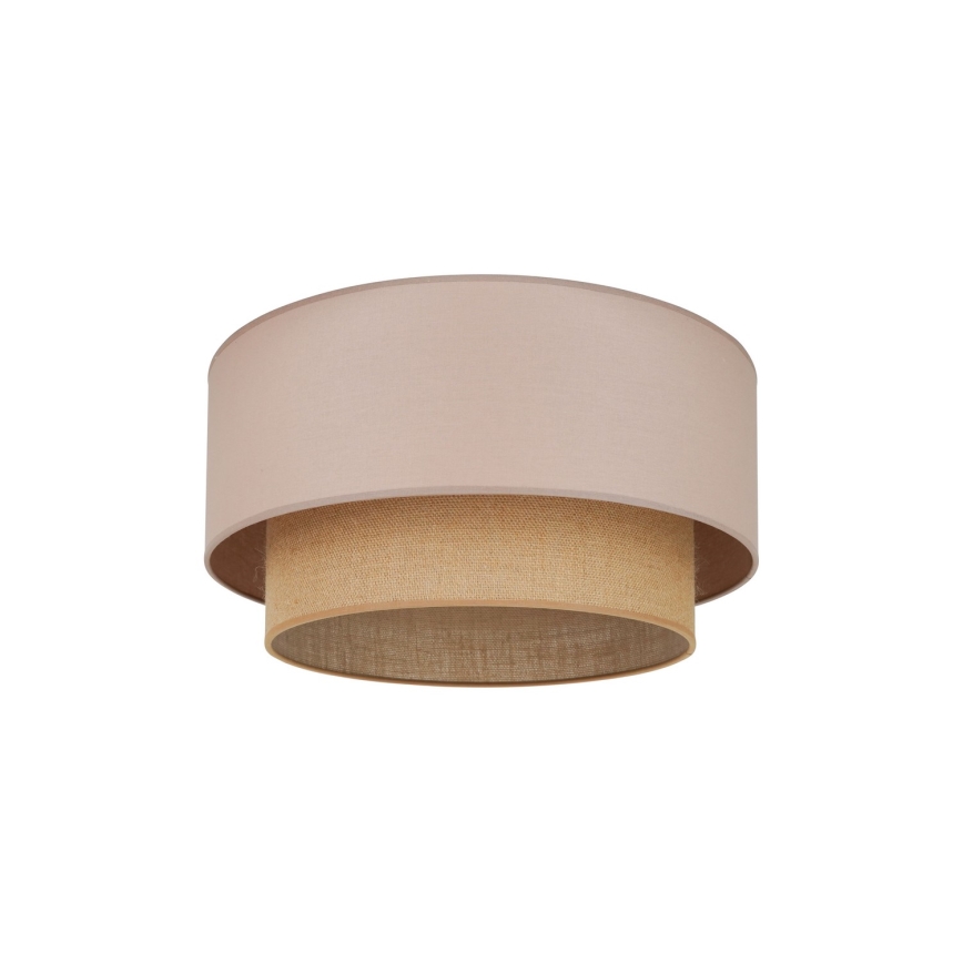 Duolla - Iluminação de teto BOHO 1xE27/15W/230V diâmetro 45 cm bege/castanho