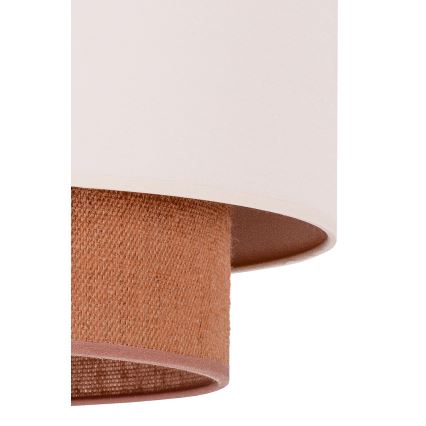 Duolla - Iluminação de teto BOHO 3xE27/15W/230V d. 60 cm bege/castanho