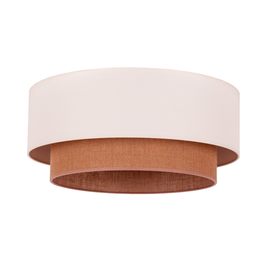 Duolla - Iluminação de teto BOHO 3xE27/15W/230V d. 60 cm bege/castanho