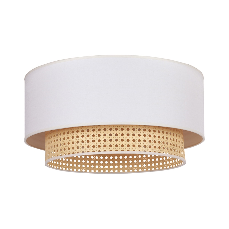Duolla - Iluminação de teto BOHO 3xE27/15W/230V d. 60 cm cremoso/vime