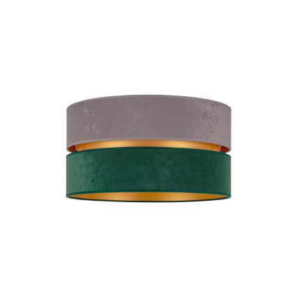 Duolla - Iluminação de teto DUO 1xE27/15W/230V diâmetro 40 cm cinzento/verde/dourado