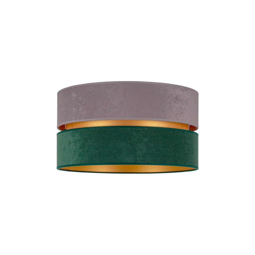 Duolla - Iluminação de teto DUO 1xE27/15W/230V diâmetro 40 cm cinzento/verde/dourado