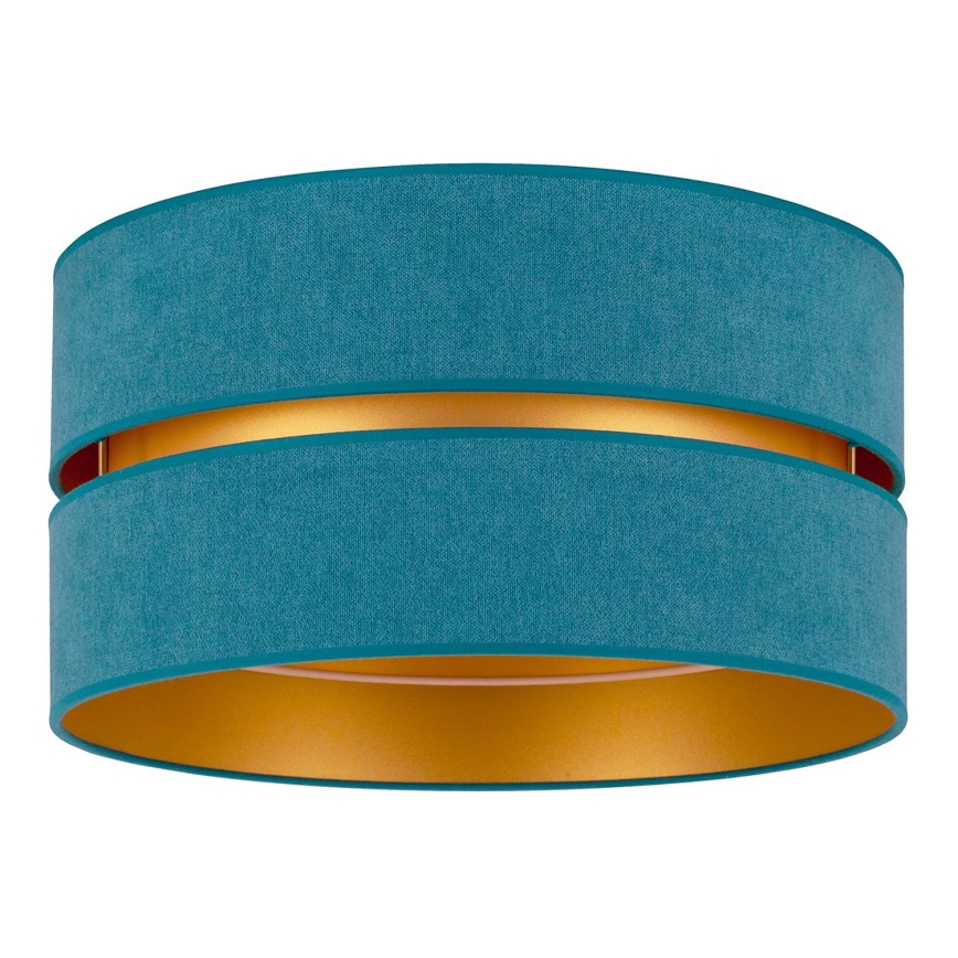 Duolla - Iluminação de teto DUO 1xE27/40W/230V diâmetro 40 cm turquesa/dourado