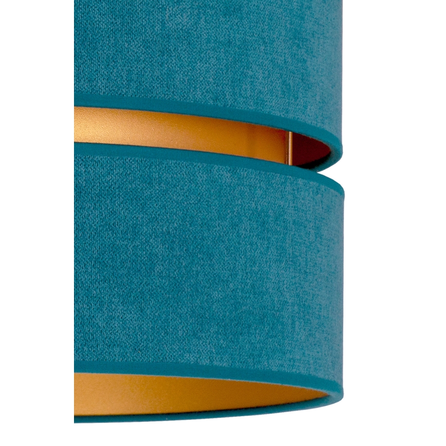 Duolla - Iluminação de teto DUO 1xE27/40W/230V diâmetro 40 cm turquesa/dourado