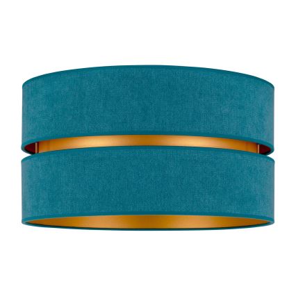 Duolla - Iluminação de teto DUO 1xE27/40W/230V diâmetro 40 cm turquesa/dourado