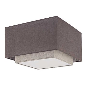 Duolla - Iluminação de teto FORTE 3xE27/40W/230V cinzento