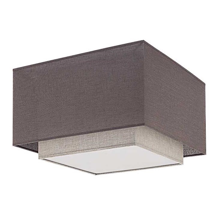 Duolla - Iluminação de teto FORTE 3xE27/40W/230V cinzento