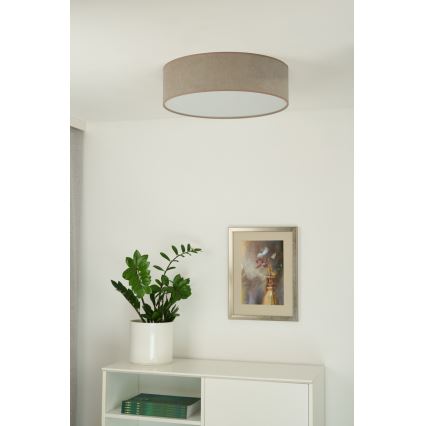 Duolla - Iluminação de teto LED CORTINA LED/26W/230V diâmetro 30 cm 4000K castanho
