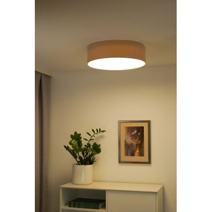 Duolla - Iluminação de teto LED CORTINA LED/26W/230V diâmetro 45 cm 4000K bege