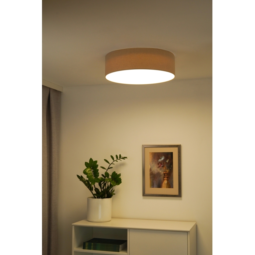 Duolla - Iluminação de teto LED CORTINA LED/26W/230V diâmetro 45 cm 4000K bege