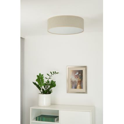 Duolla - Iluminação de teto LED CORTINA LED/26W/230V diâmetro 45 cm 4000K bege