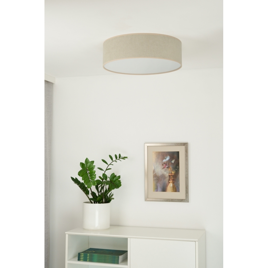 Duolla - Iluminação de teto LED CORTINA LED/26W/230V diâmetro 45 cm 4000K bege