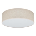 Duolla - Iluminação de teto LED CORTINA LED/26W/230V diâmetro 45 cm 4000K bege