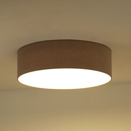 Duolla - Iluminação de teto LED CORTINA LED/26W/230V diâmetro 45 cm 4000K castanho