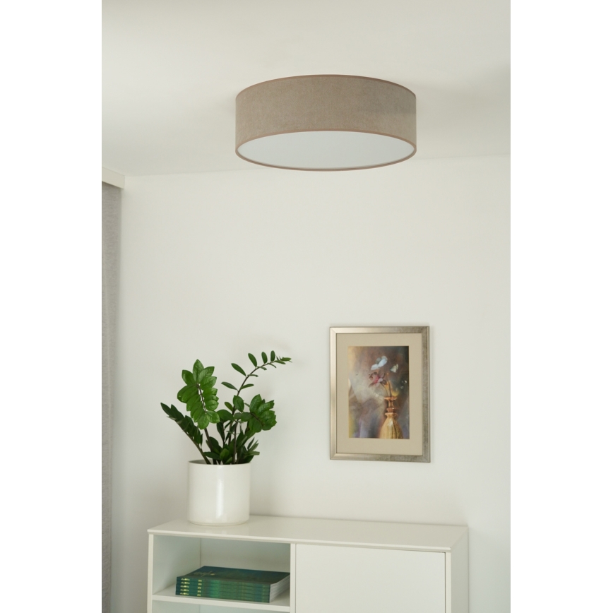 Duolla - Iluminação de teto LED CORTINA LED/26W/230V diâmetro 45 cm 4000K castanho