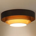 Duolla - Iluminação de teto LED LUNETA LED/26W/230V diâmetro 60 cm 4000K castanho/dourado/creme