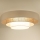 Duolla - Iluminação de teto LED LUNETA LED/26W/230V diâmetro 60 cm 4000K creme/castanho