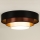 Duolla - Iluminação de teto LED LUNETA LED/26W/230V diâmetro 60 cm 4000K preto/cobre/branco