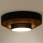 Duolla - Iluminação de teto LED LUNETA LED/26W/230V diâmetro 60 cm 4000K preto/dourado