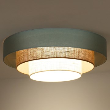 Duolla - Iluminação de teto LED LUNETA LED/26W/230V diâmetro 60 cm 4000K turquesa/bege/creme