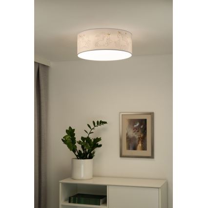 Duolla - Iluminação de teto LED para crianças CORTINA LED/26W/230V diâmetro 40 cm 4000K