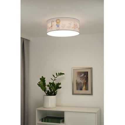 Duolla - Iluminação de teto LED para crianças CORTINA LED/26W/230V diâmetro 40 cm 4000K